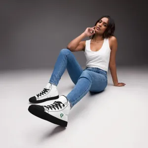 IQ Fashion | Women’s high top canvas shoes
