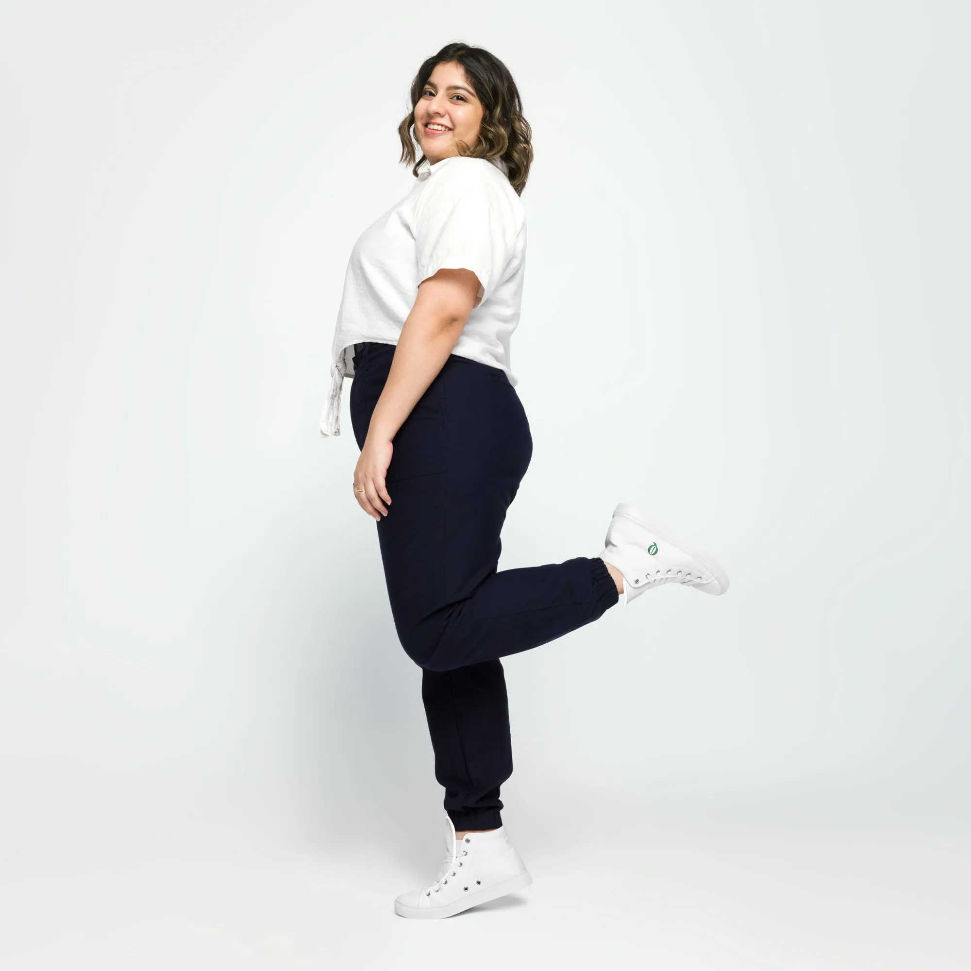 IQ Fashion | Women’s high top canvas shoes