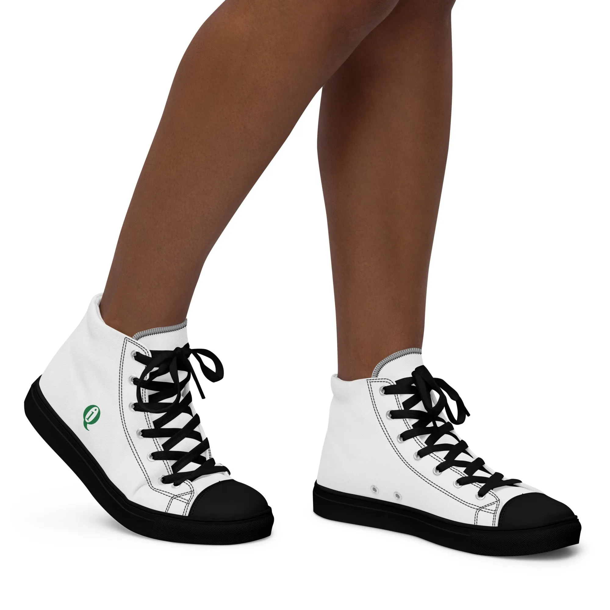 IQ Fashion | Women’s high top canvas shoes
