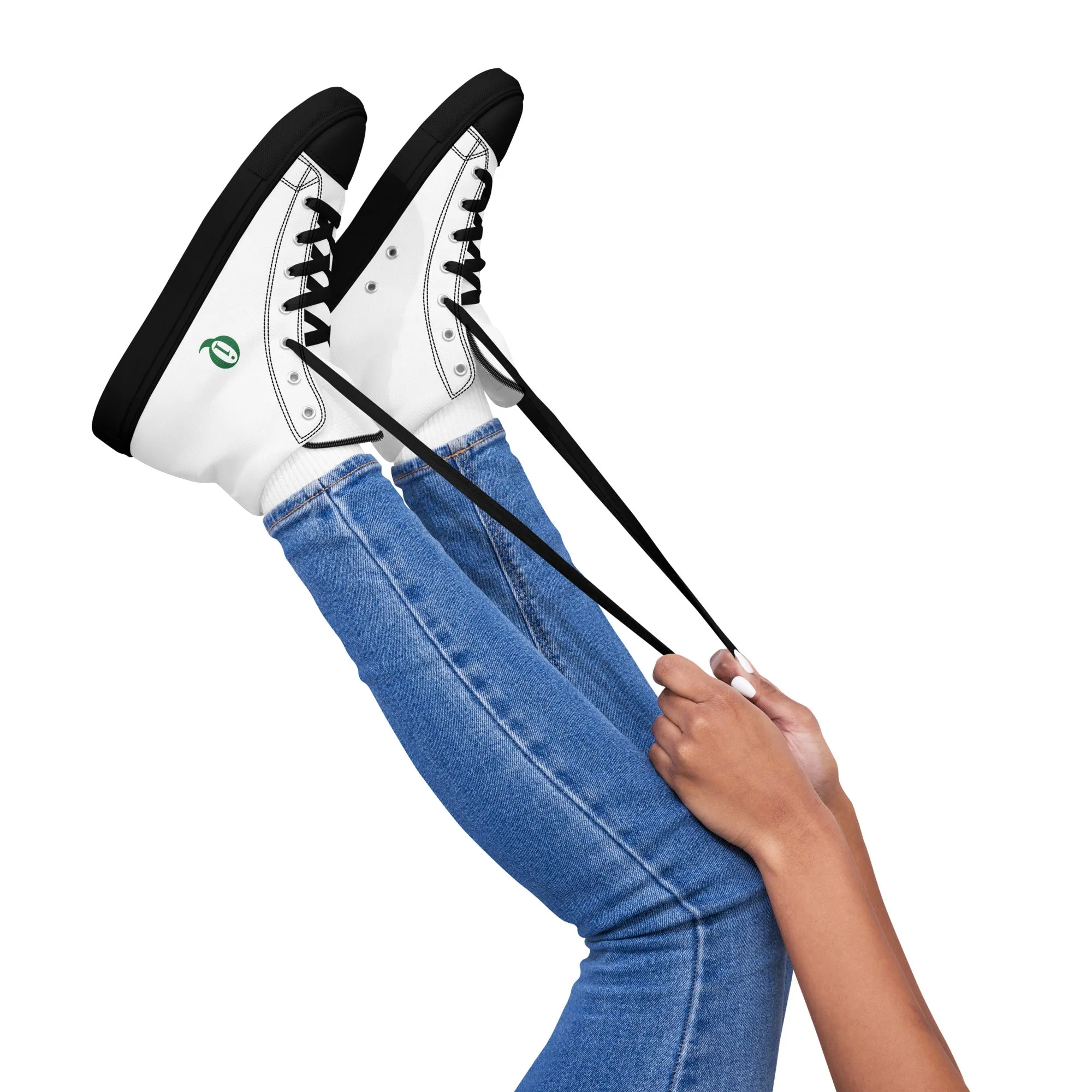 IQ Fashion | Women’s high top canvas shoes