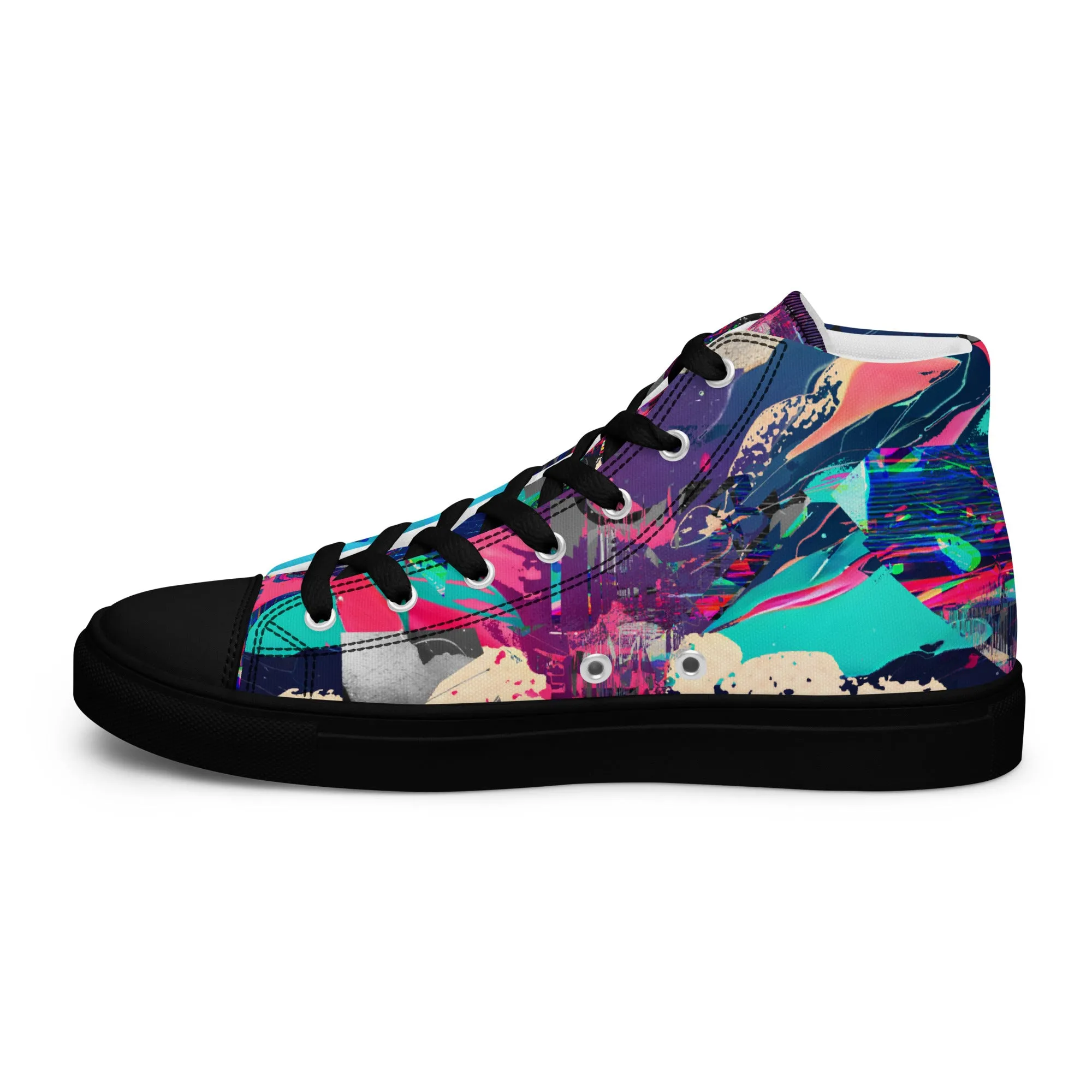 Jess Lewis Andromeda Men’s high top canvas shoes - Free Delivery! Rock / Mathrock / Progressive / Jazz Fusion - Alternative Apparel and Merch Only from Phase B Records.
