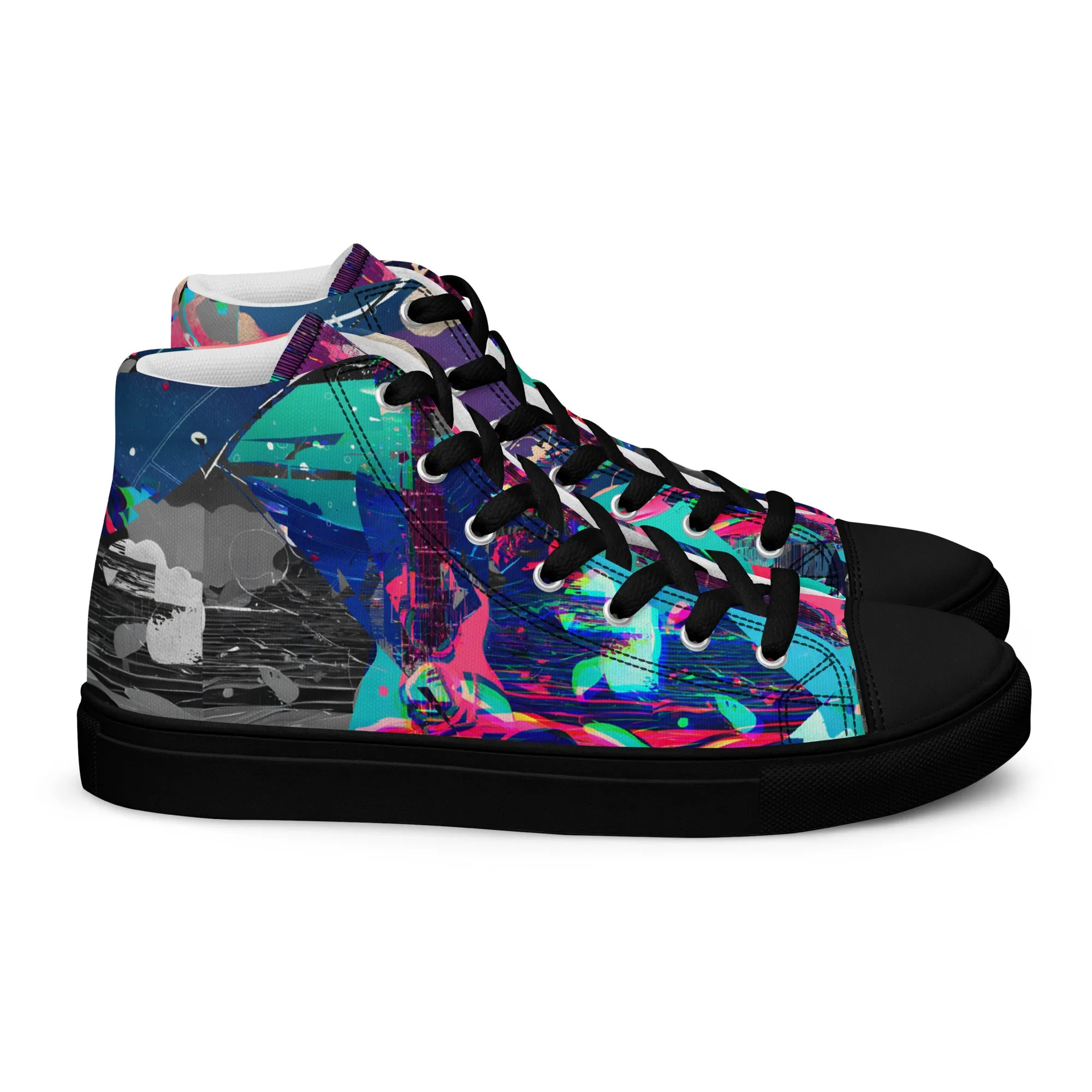 Jess Lewis Andromeda Men’s high top canvas shoes - Free Delivery! Rock / Mathrock / Progressive / Jazz Fusion - Alternative Apparel and Merch Only from Phase B Records.