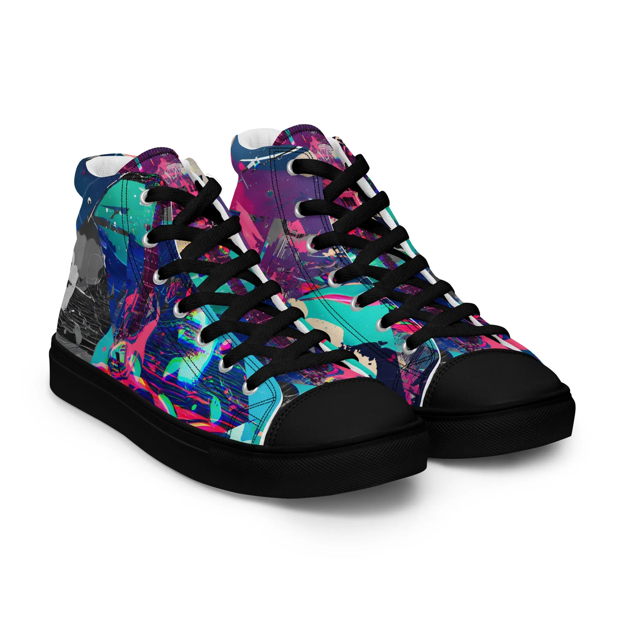 Jess Lewis Andromeda Men’s high top canvas shoes - Free Delivery! Rock / Mathrock / Progressive / Jazz Fusion - Alternative Apparel and Merch Only from Phase B Records.