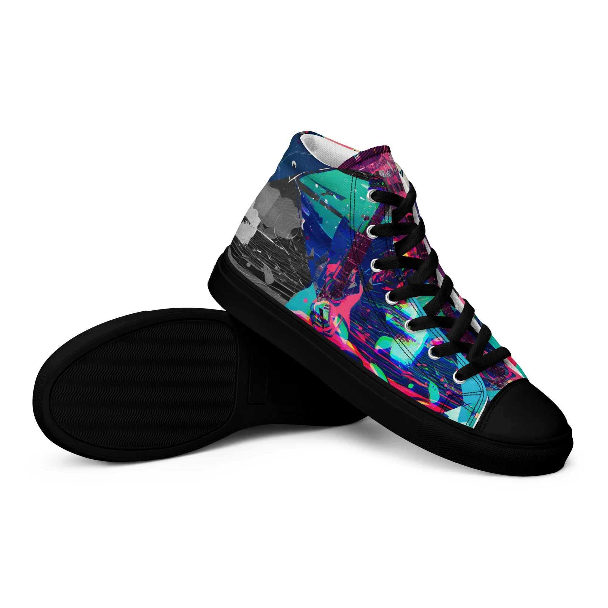 Jess Lewis Andromeda Men’s high top canvas shoes - Free Delivery! Rock / Mathrock / Progressive / Jazz Fusion - Alternative Apparel and Merch Only from Phase B Records.