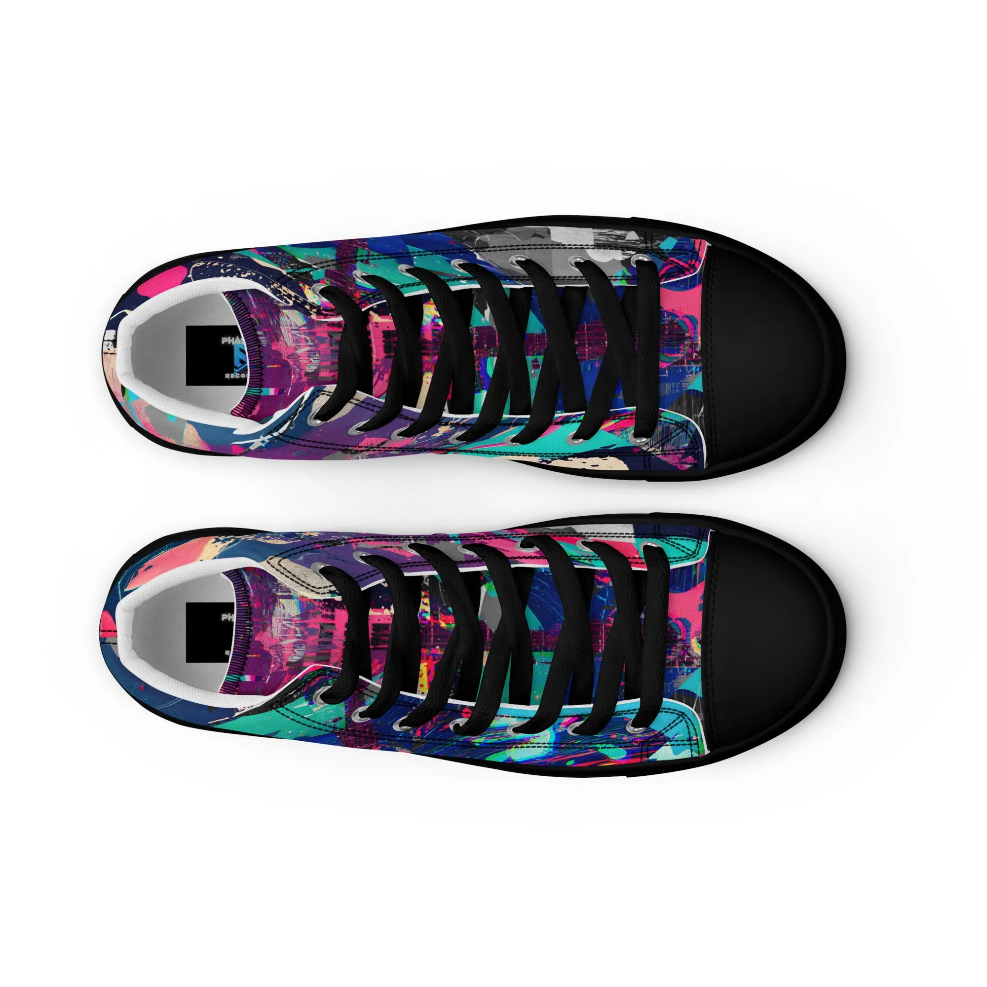 Jess Lewis Andromeda Men’s high top canvas shoes - Free Delivery! Rock / Mathrock / Progressive / Jazz Fusion - Alternative Apparel and Merch Only from Phase B Records.