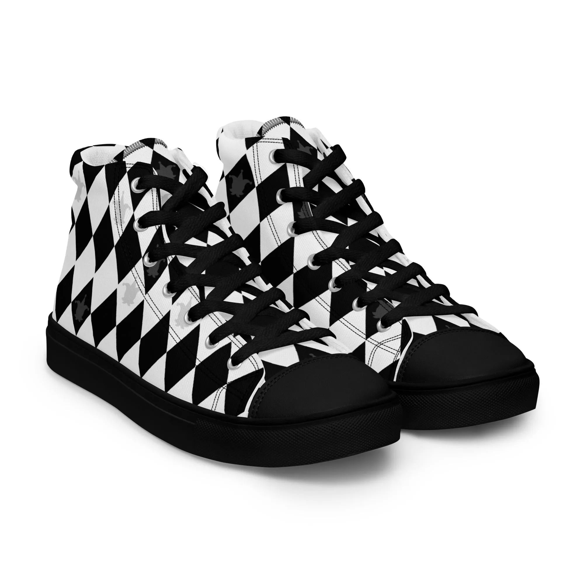 Jester Clowncore Shoes Women’s sized high top canvas shoes 5 - 11.5