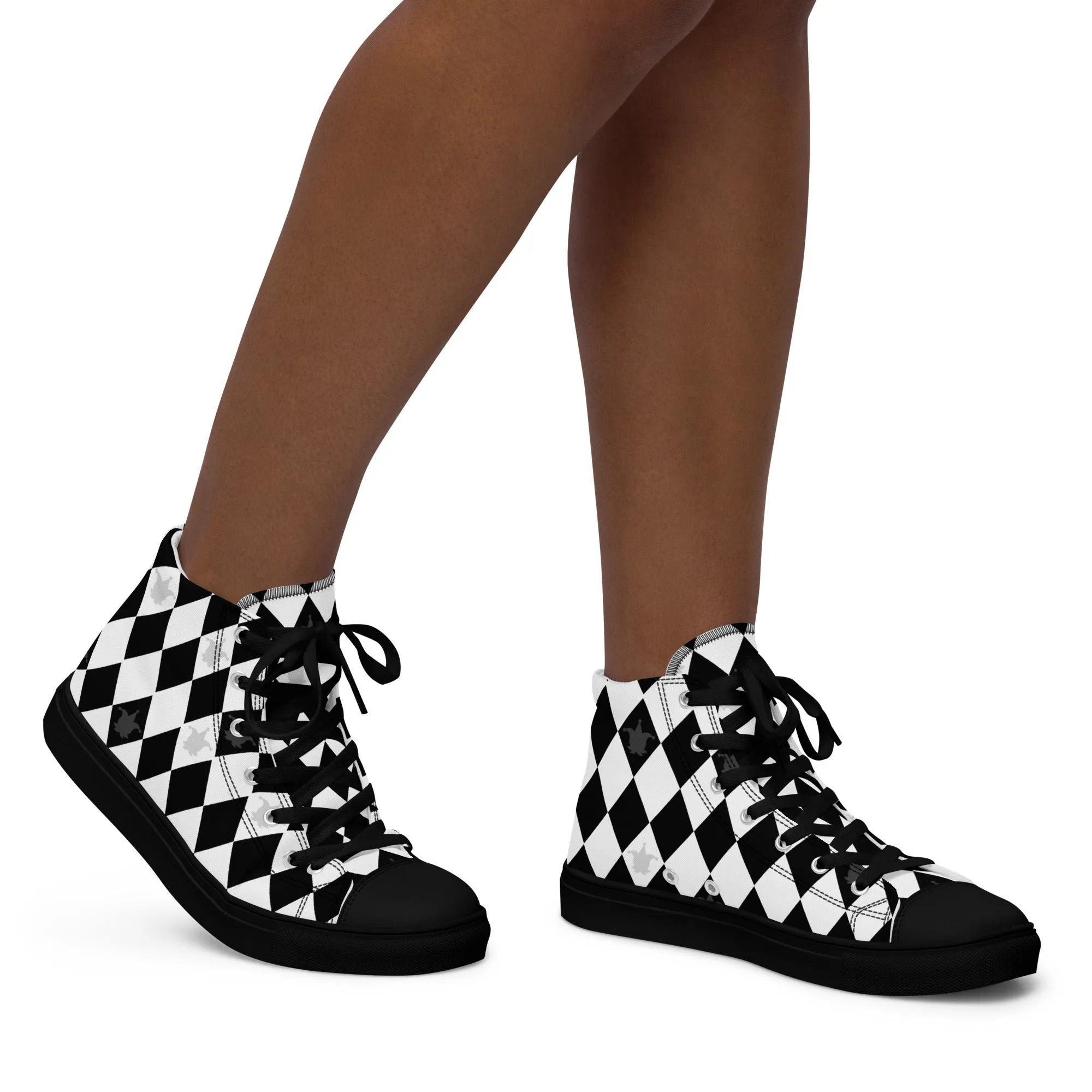Jester Clowncore Shoes Women’s sized high top canvas shoes 5 - 11.5