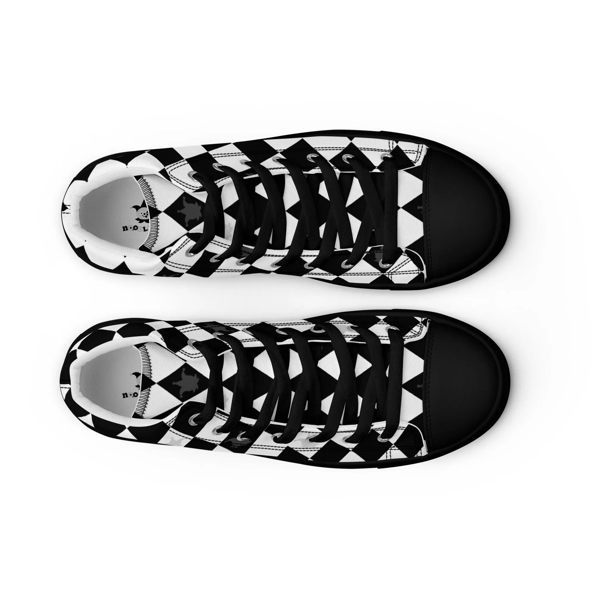 Jester Clowncore Shoes Women’s sized high top canvas shoes 5 - 11.5