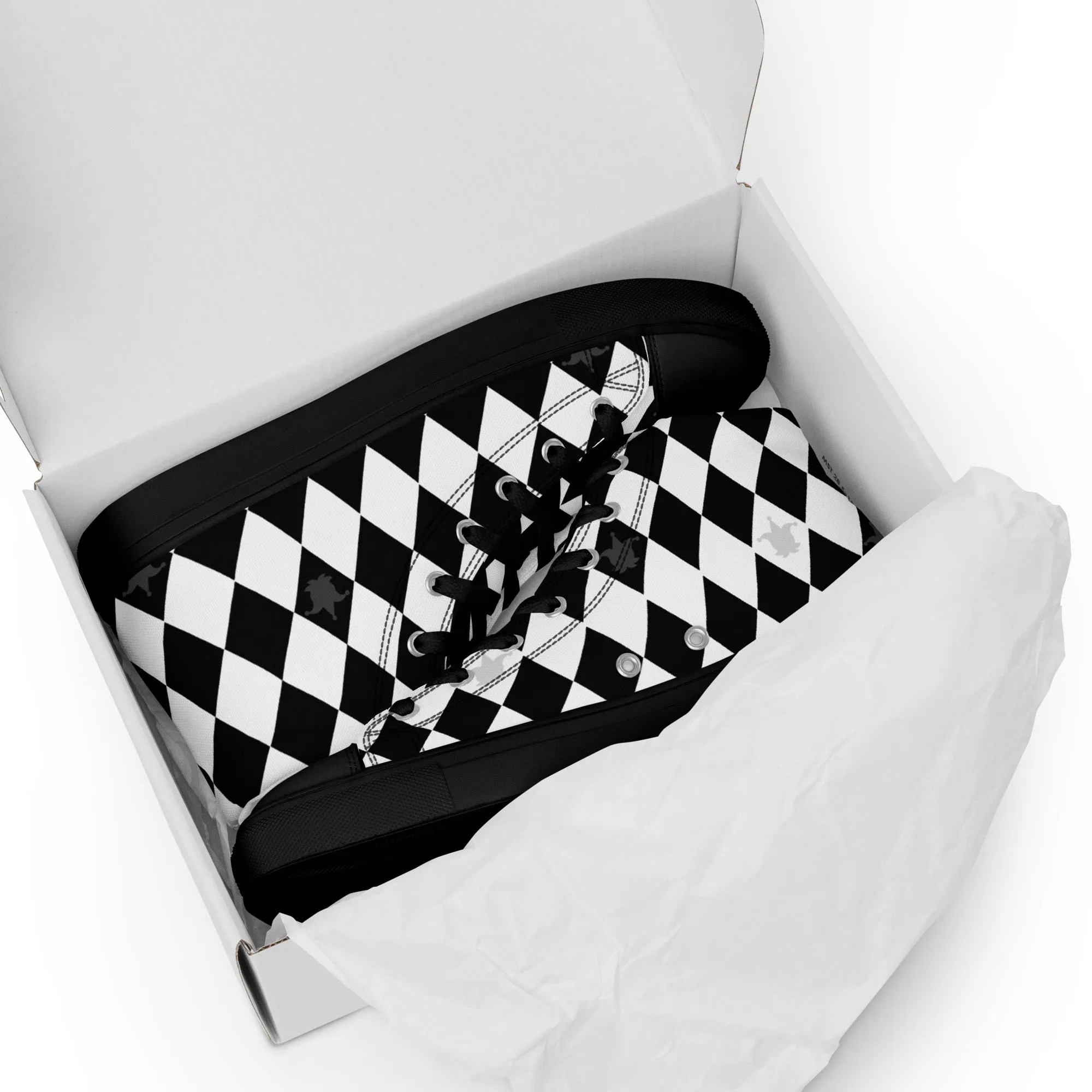 Jester Clowncore Shoes Women’s sized high top canvas shoes 5 - 11.5