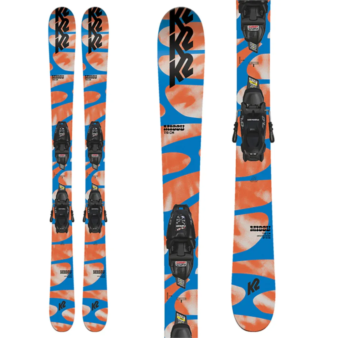 K2 KIDS' MISSY SKIS W/FDT 4.5 BINDINGS