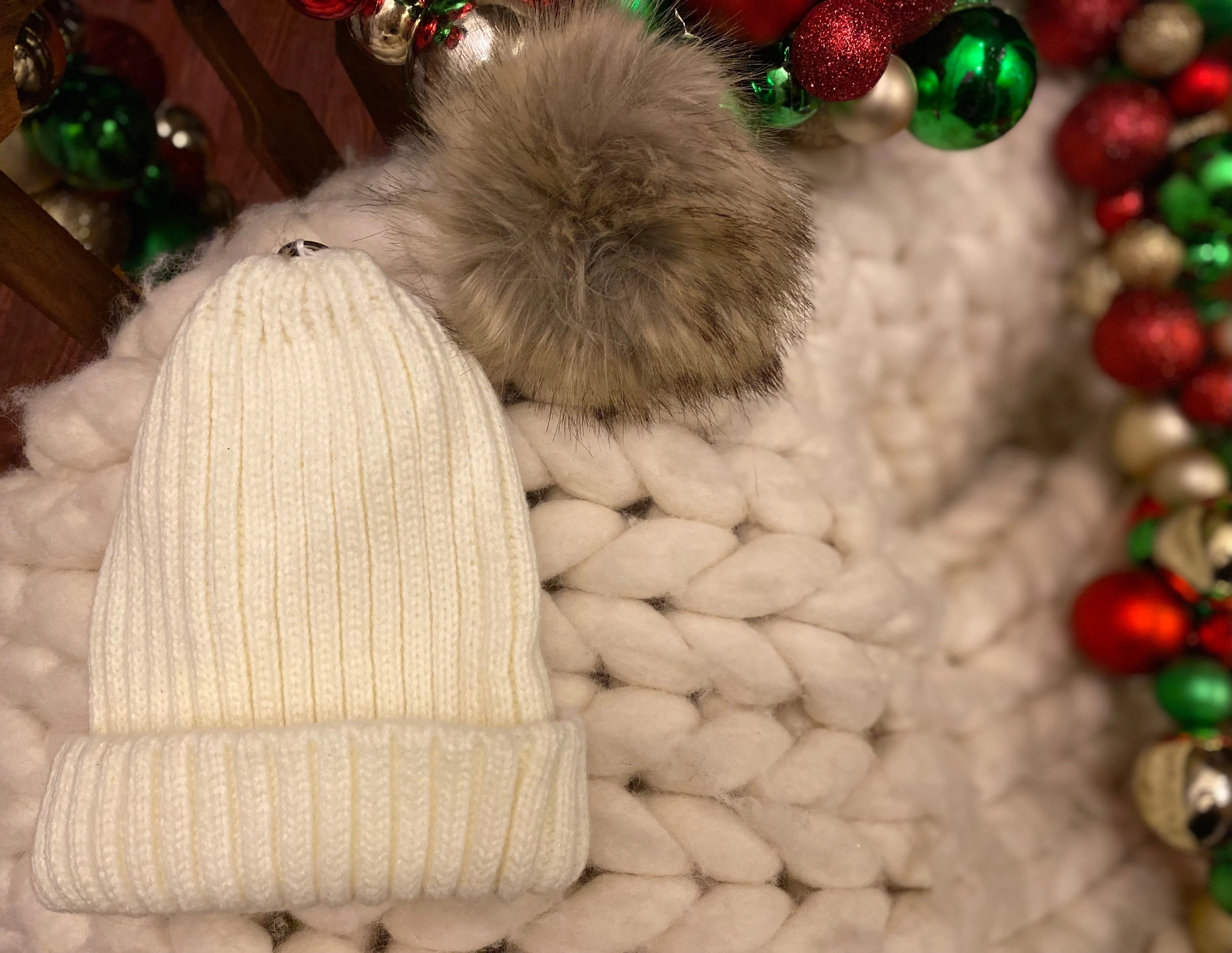 Kate Pom Pom Beanie