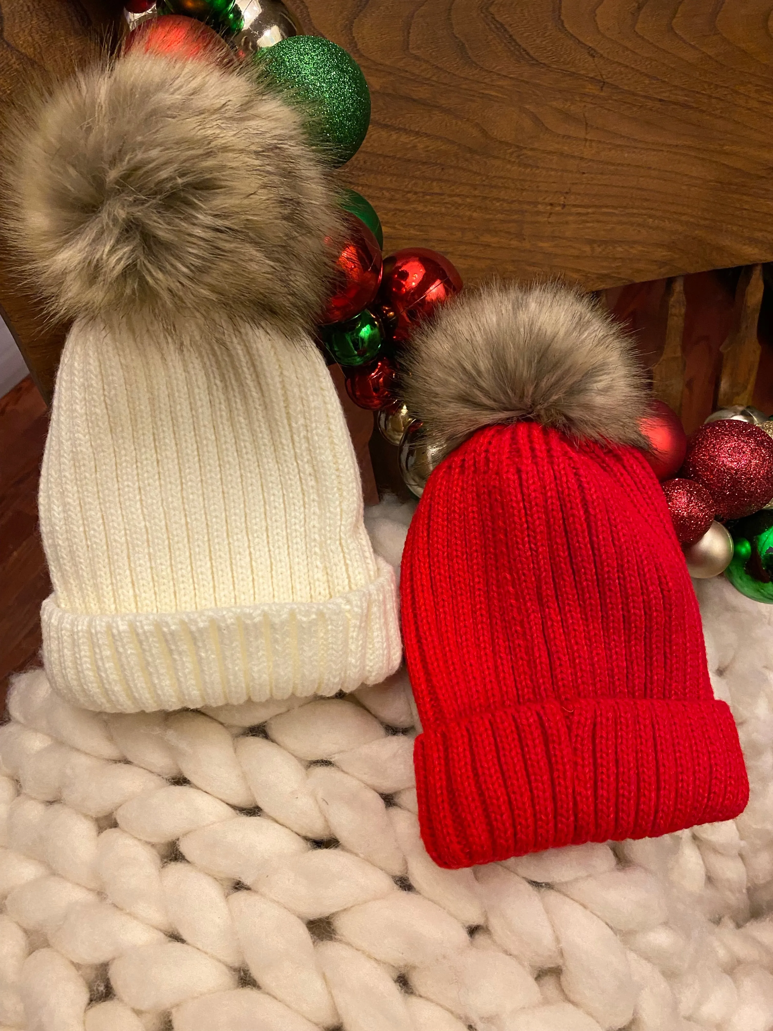 Kate Pom Pom Beanie