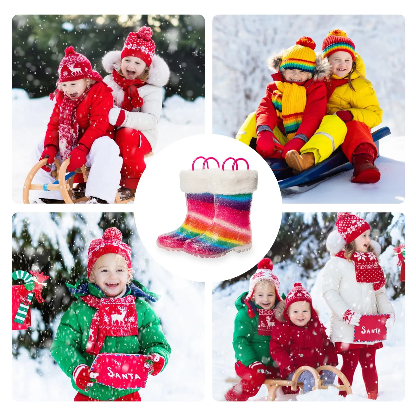 Kid Toddler Light up Snow Boots