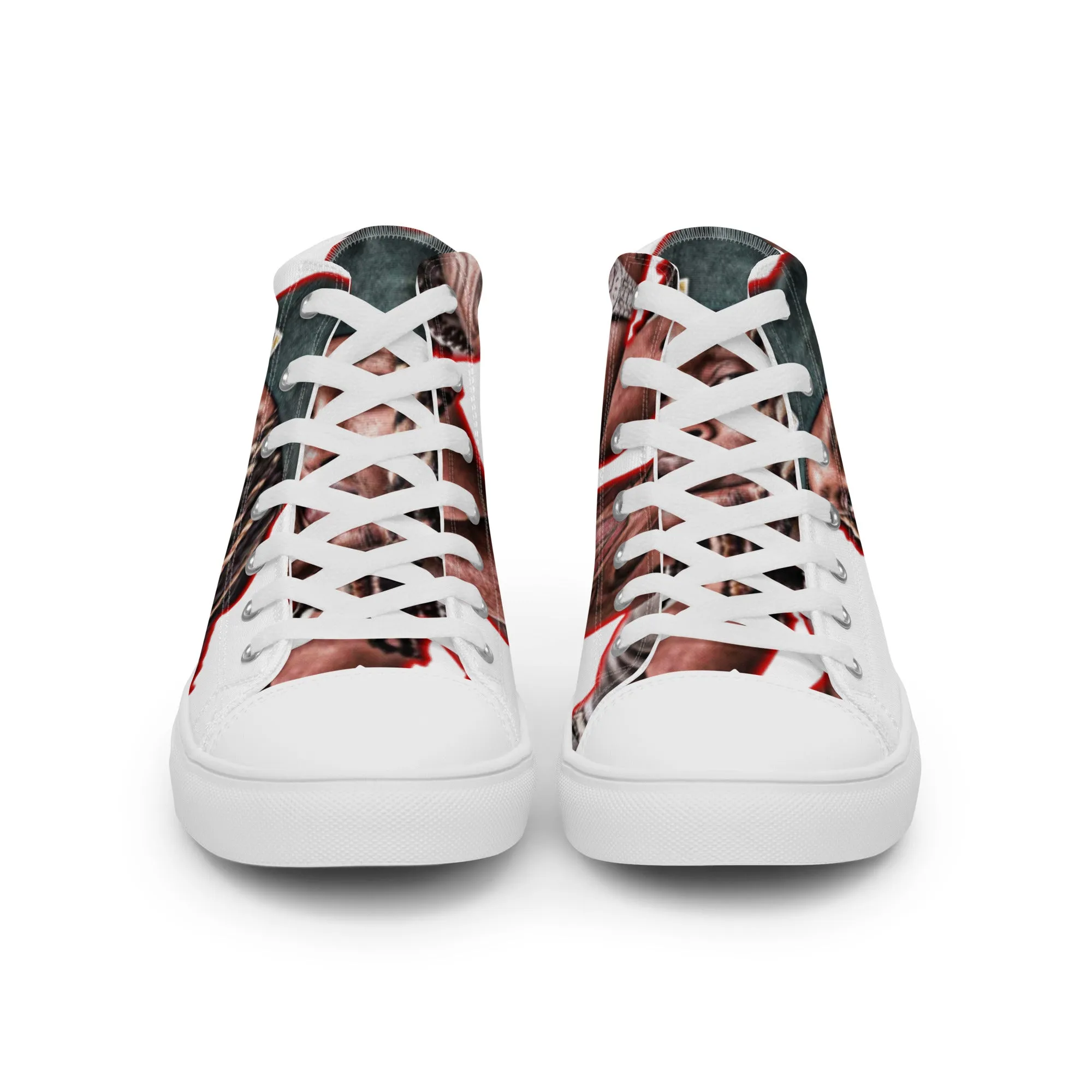King von high top canvas shoes