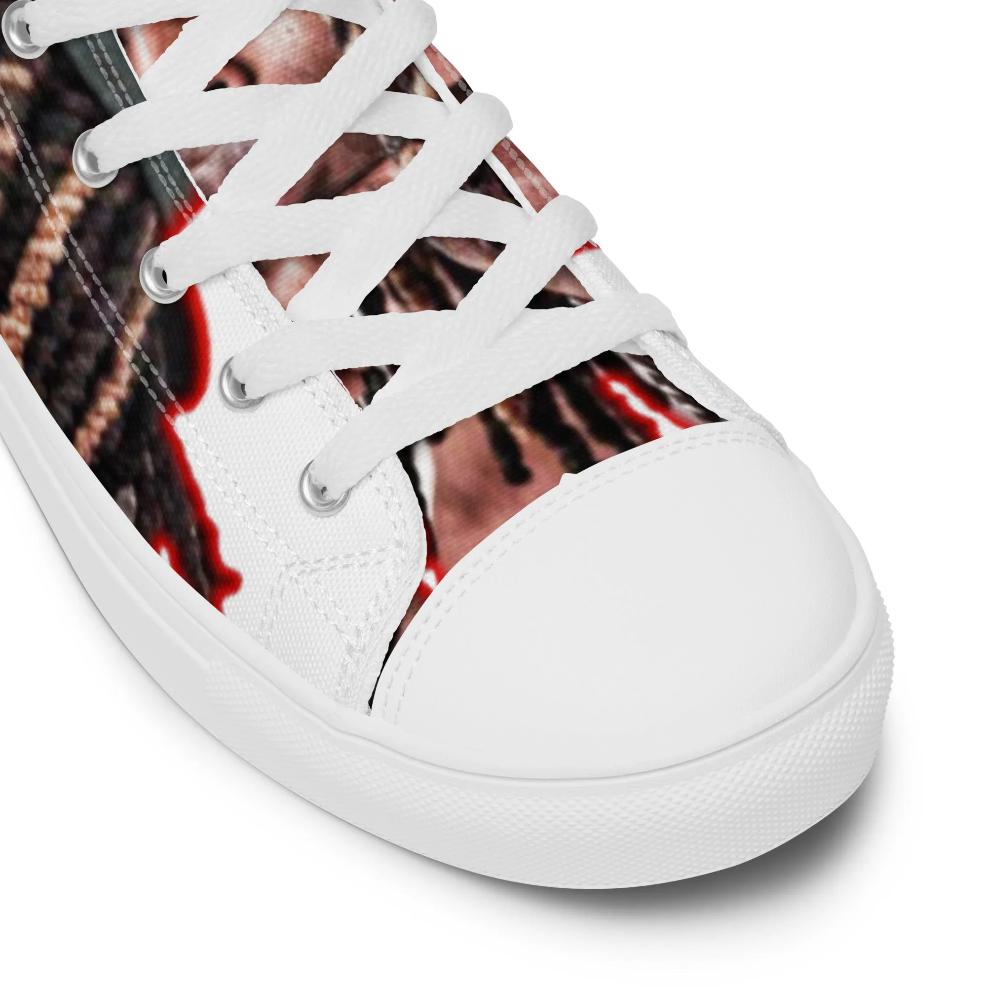King von high top canvas shoes