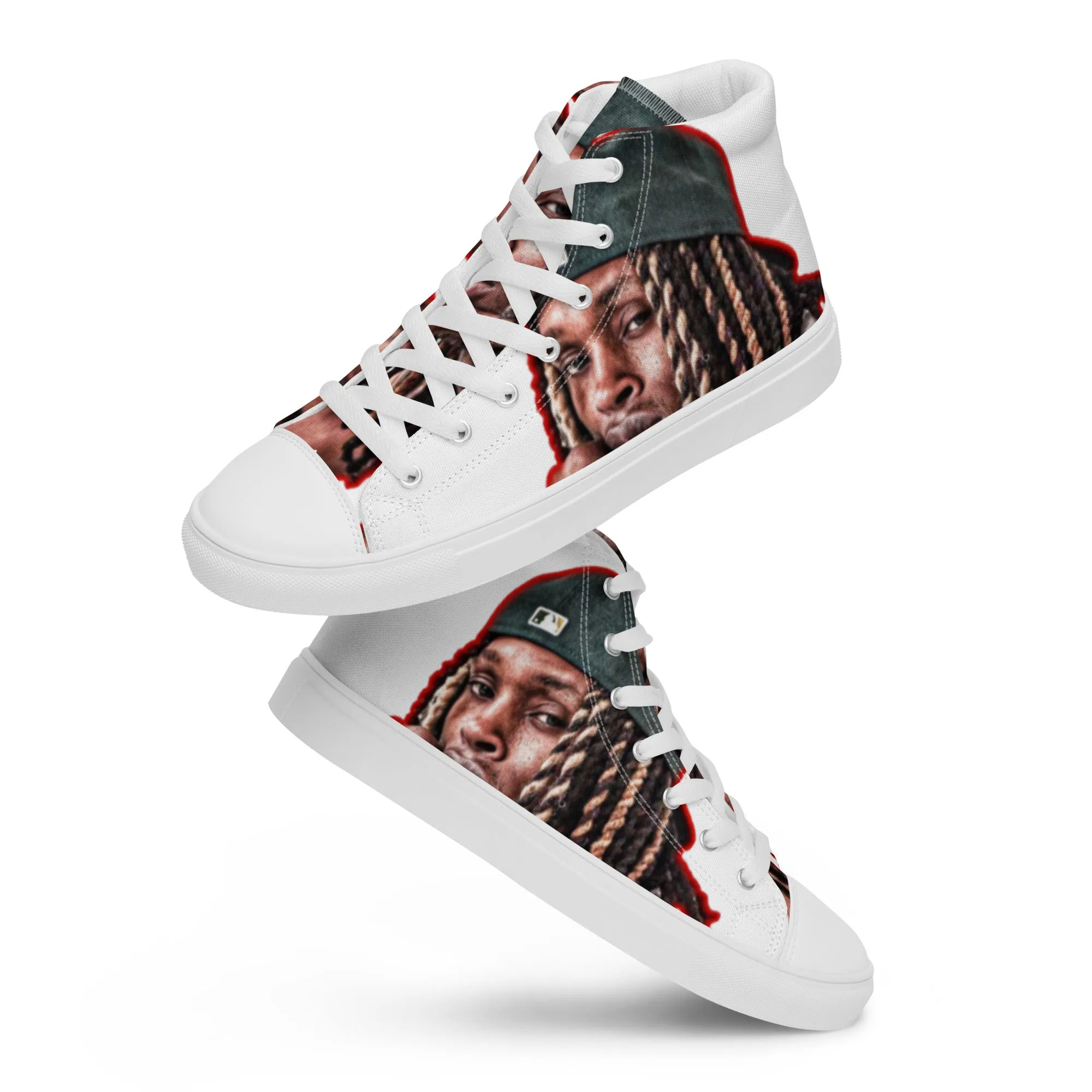 King von high top canvas shoes