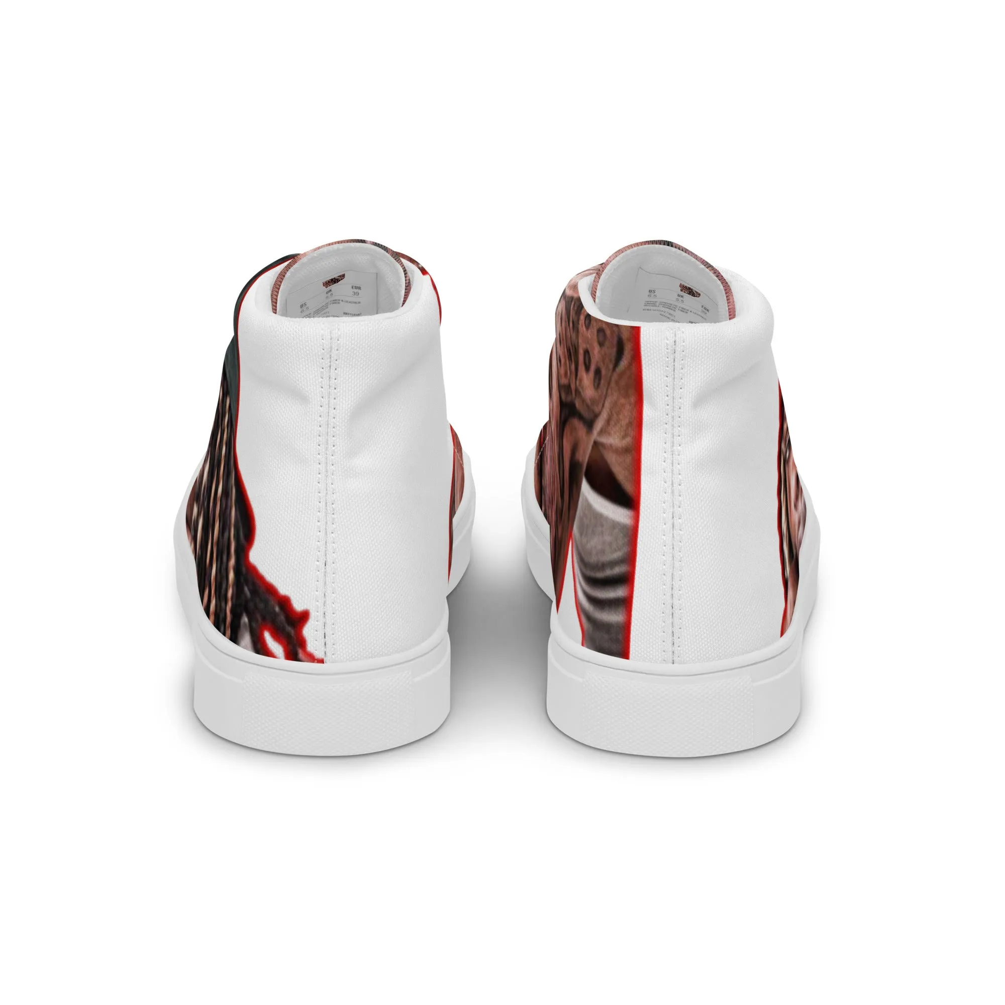 King von high top canvas shoes