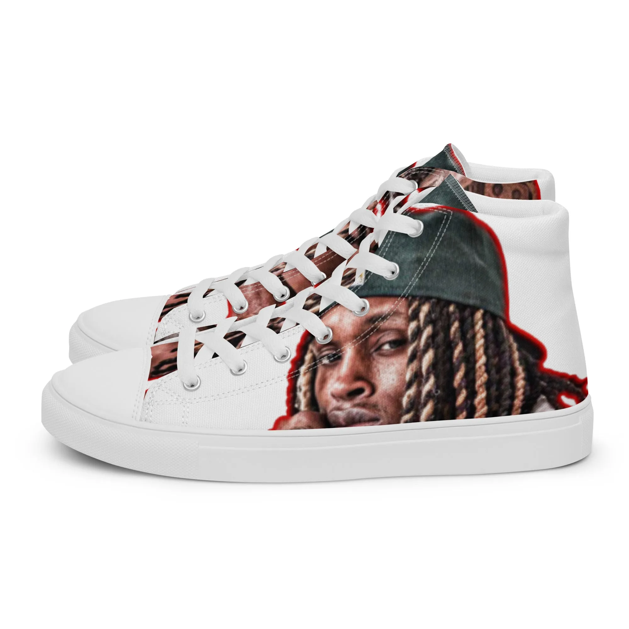 King von high top canvas shoes