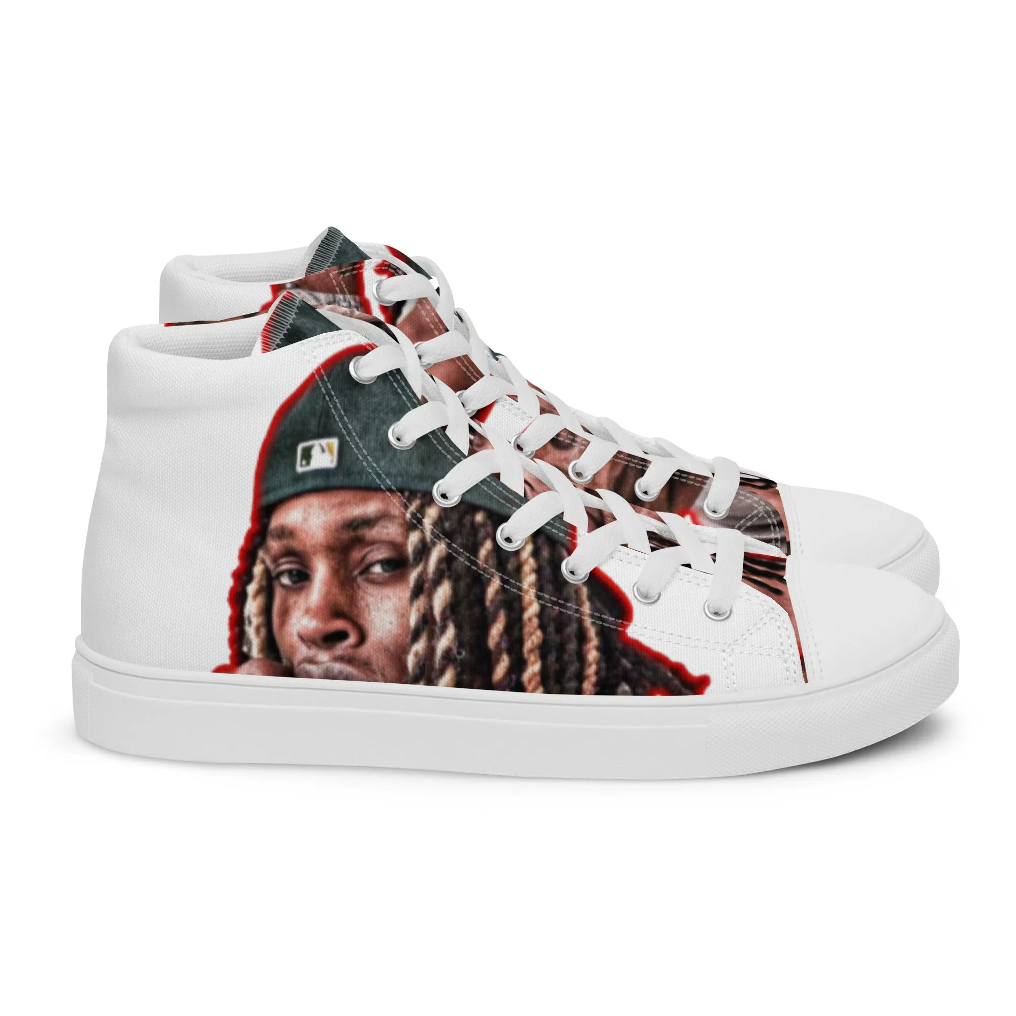 King von high top canvas shoes