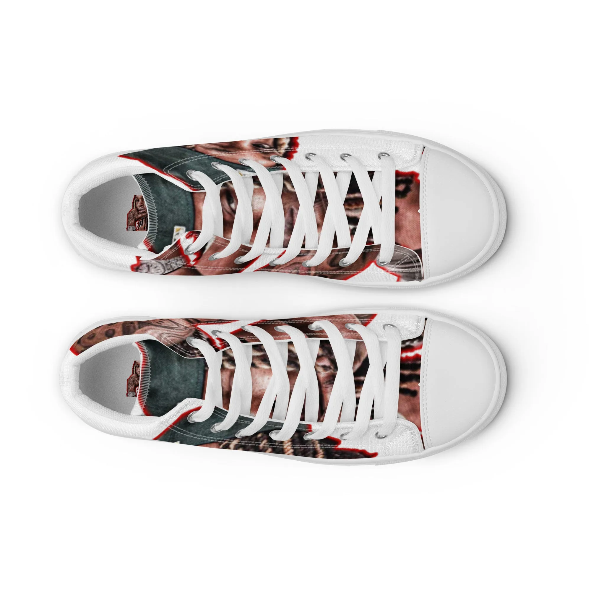 King von high top canvas shoes