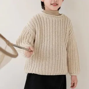 Lemn Oversized Chunky Knit Jumper (Cream)