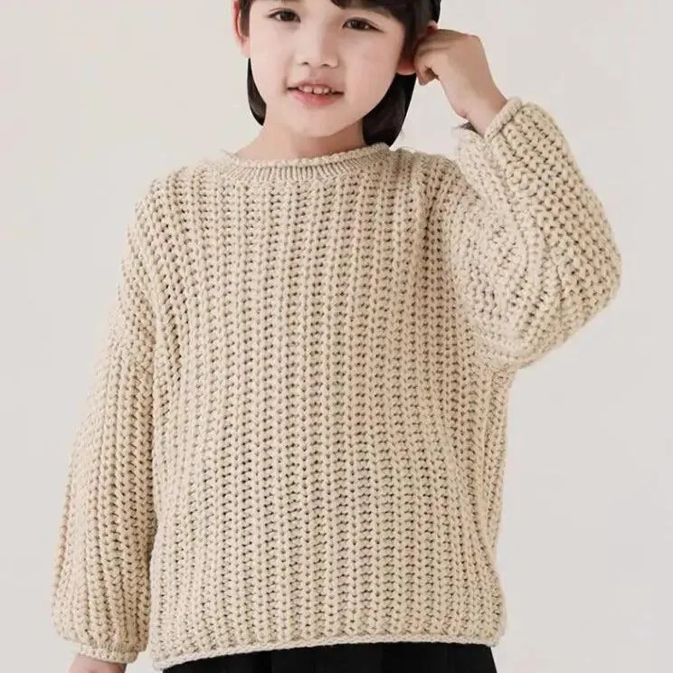 Lemn Oversized Chunky Knit Jumper (Cream)