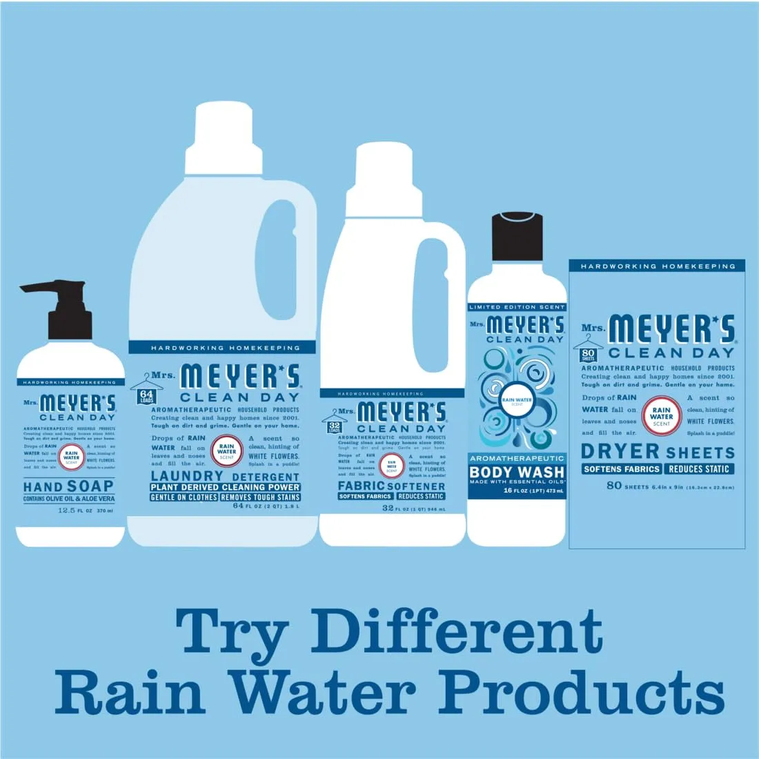 Liquid Hand Soap Refill, Rainwater, 33 OZ