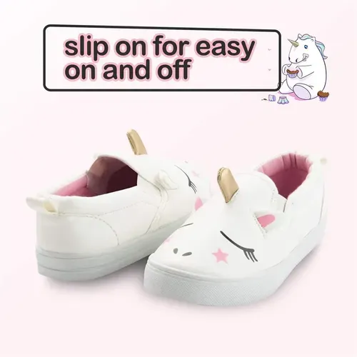 little girl unicorn shoes Casual Sneakers 3D - KKOMFORME