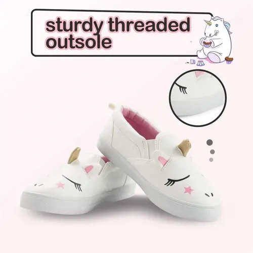 little girl unicorn shoes Casual Sneakers 3D - KKOMFORME