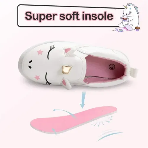 little girl unicorn shoes Casual Sneakers 3D - KKOMFORME