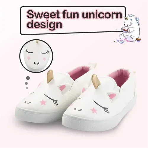 little girl unicorn shoes Casual Sneakers 3D - KKOMFORME