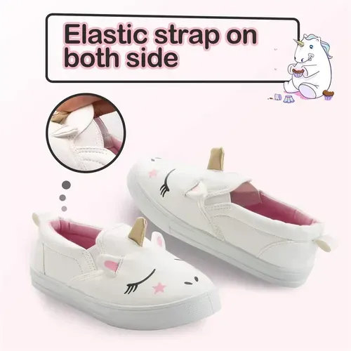 little girl unicorn shoes Casual Sneakers 3D - KKOMFORME