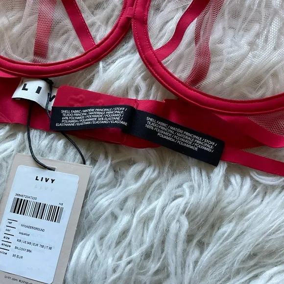 LIVY Underground‎ Tulle Soft-cup Bra In Coquelicot