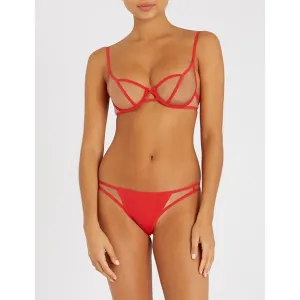 LIVY Underground‎ Tulle Soft-cup Bra In Coquelicot