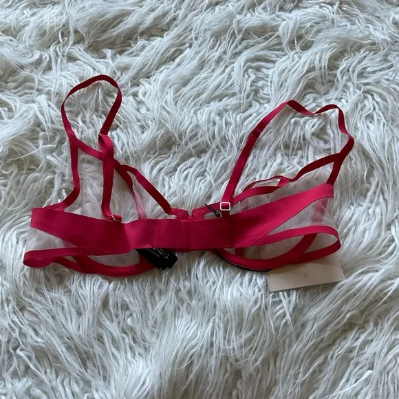 LIVY Underground‎ Tulle Soft-cup Bra In Coquelicot