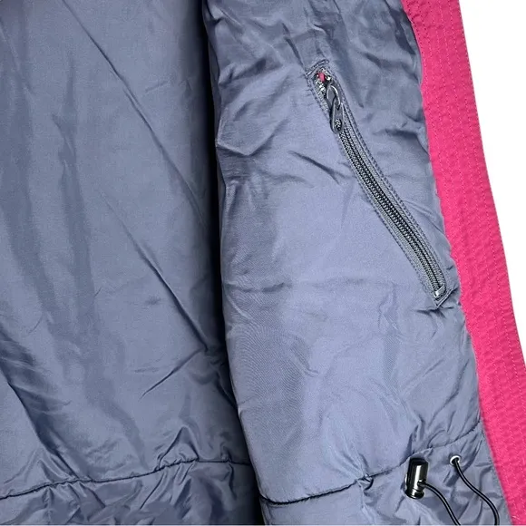LL Bean Women’s L Ski Jacket Hooded Thinsulate Pink Lined Insulated ORF98 VTG