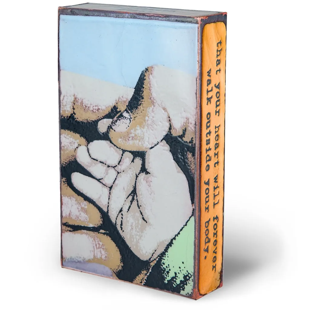 Llew - Spiritiles - Glass Over Copper - "Hello" #071