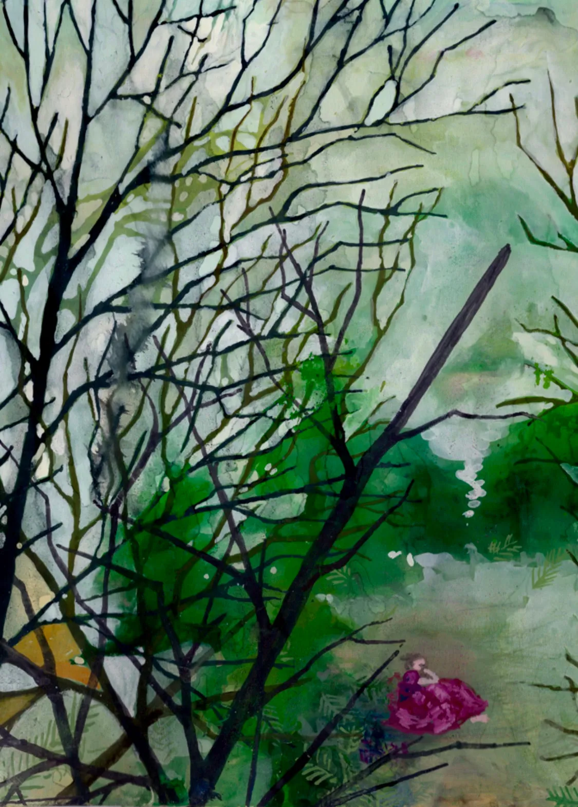 Luncheon on the Grass/Original    Original Artwork by Nancy Tobin - Cut Paper Collage