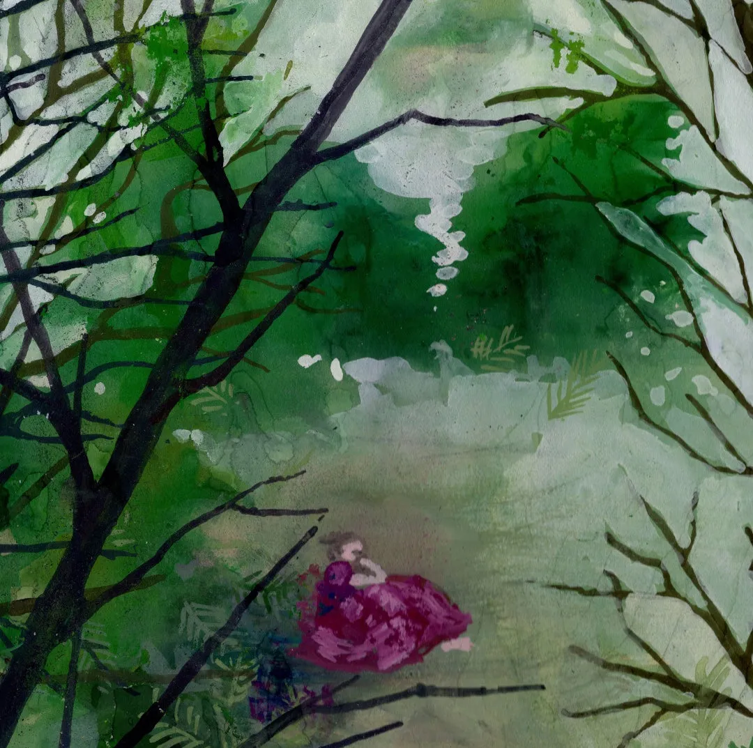 Luncheon on the Grass/Original    Original Artwork by Nancy Tobin - Cut Paper Collage