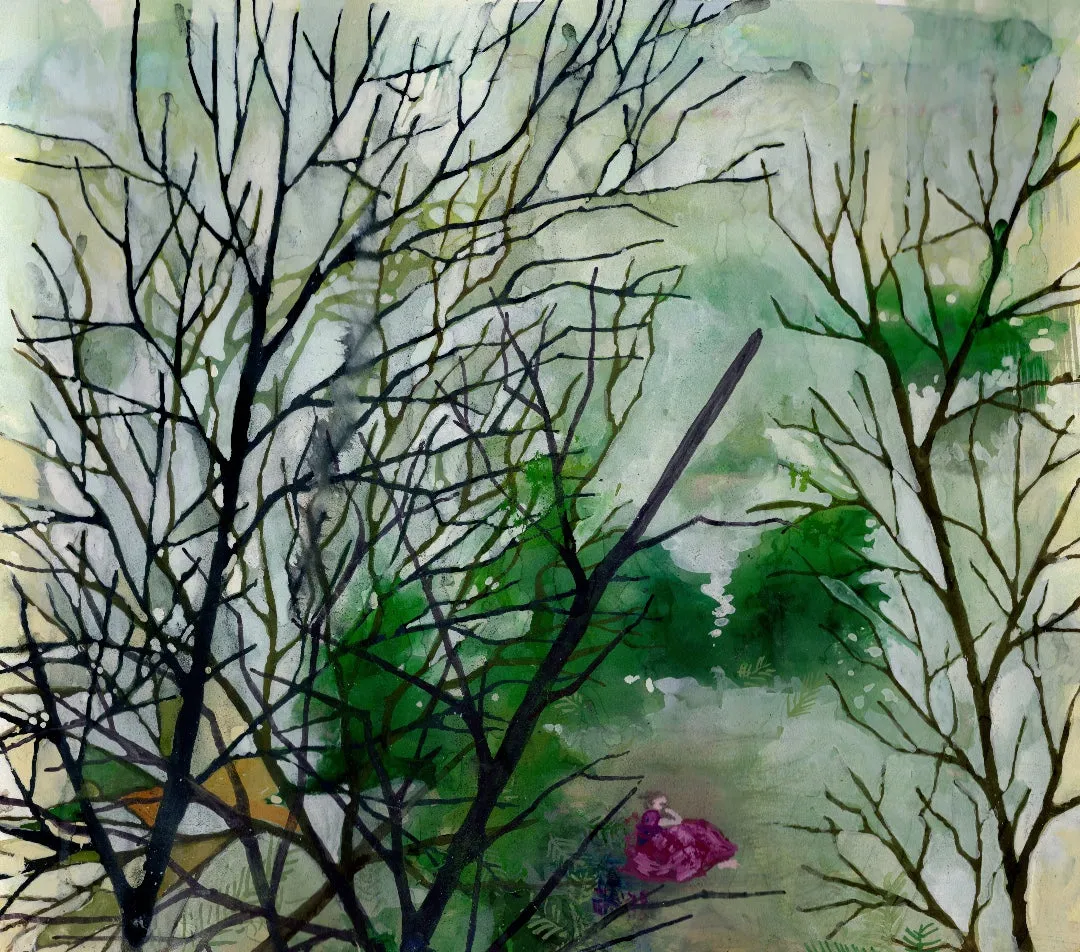 Luncheon on the Grass/Original    Original Artwork by Nancy Tobin - Cut Paper Collage