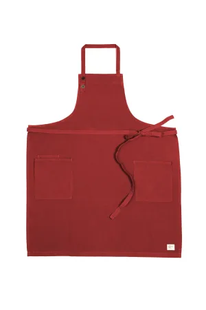 Lyon Bib Apron ⏤ Tomato Red