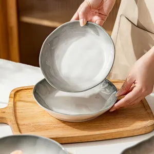 Modern SweetHome Gradient Rain Song 8-Inch Deep Plate
