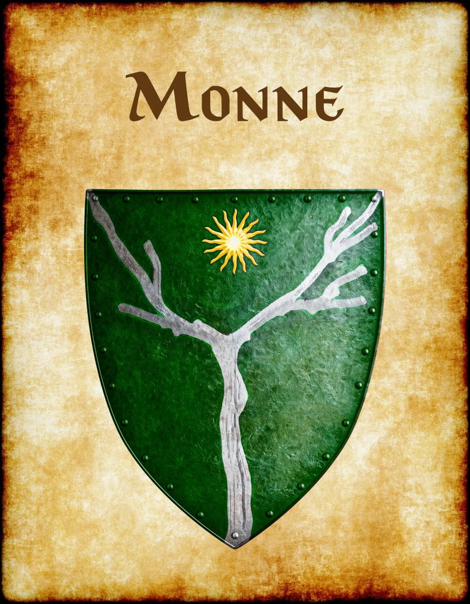 Monne Heraldry of Greyhawk Anna Meyer Cartography Canvas Art Print