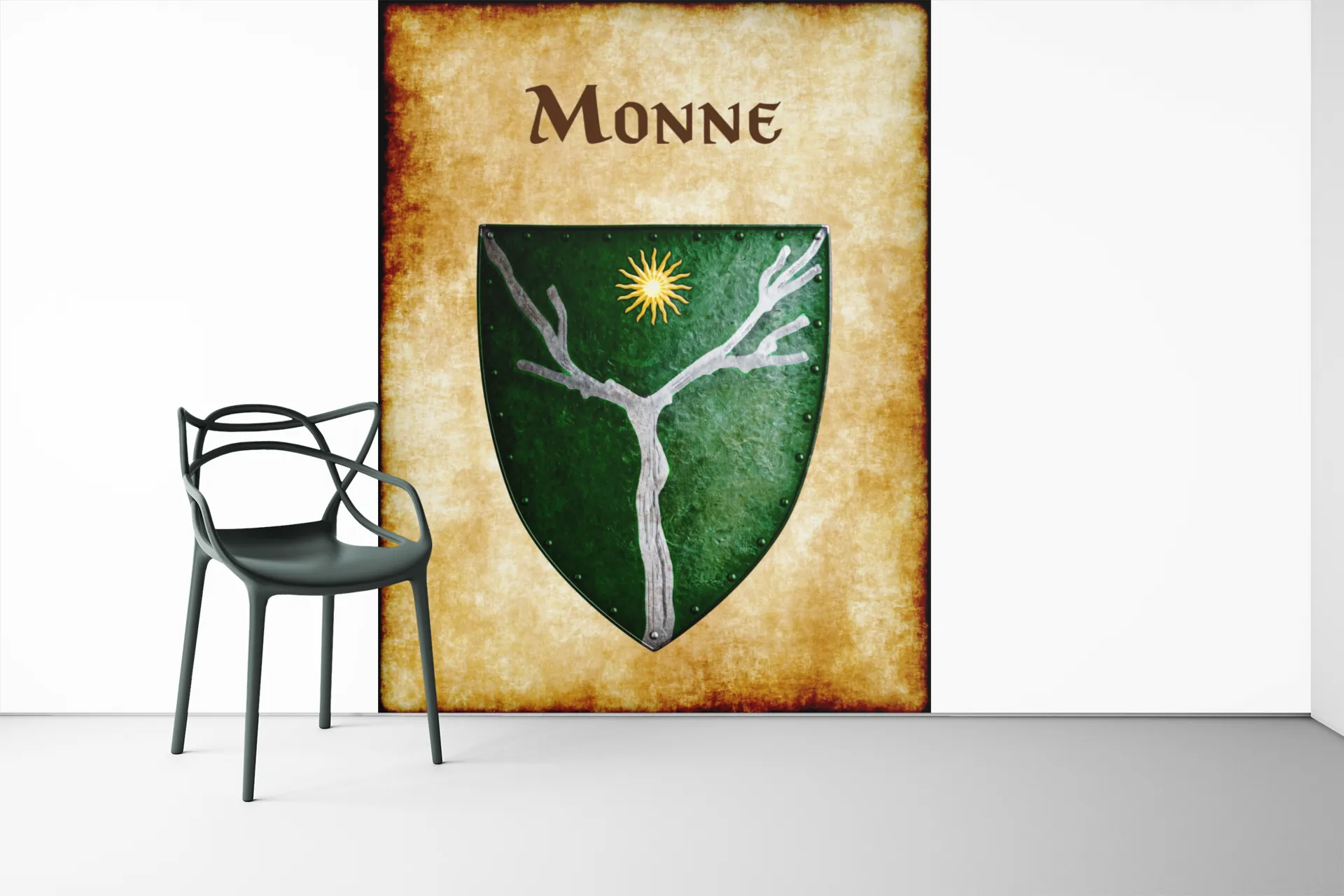 Monne Heraldry of Greyhawk Anna Meyer Cartography Canvas Art Print