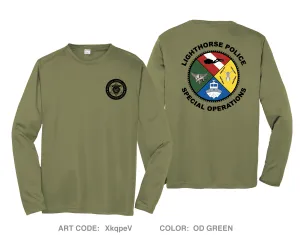 Muscogee (Creek) Nation Lighthorse Police Hi-Tech Performance Unisex LS Tee - XkqpeV