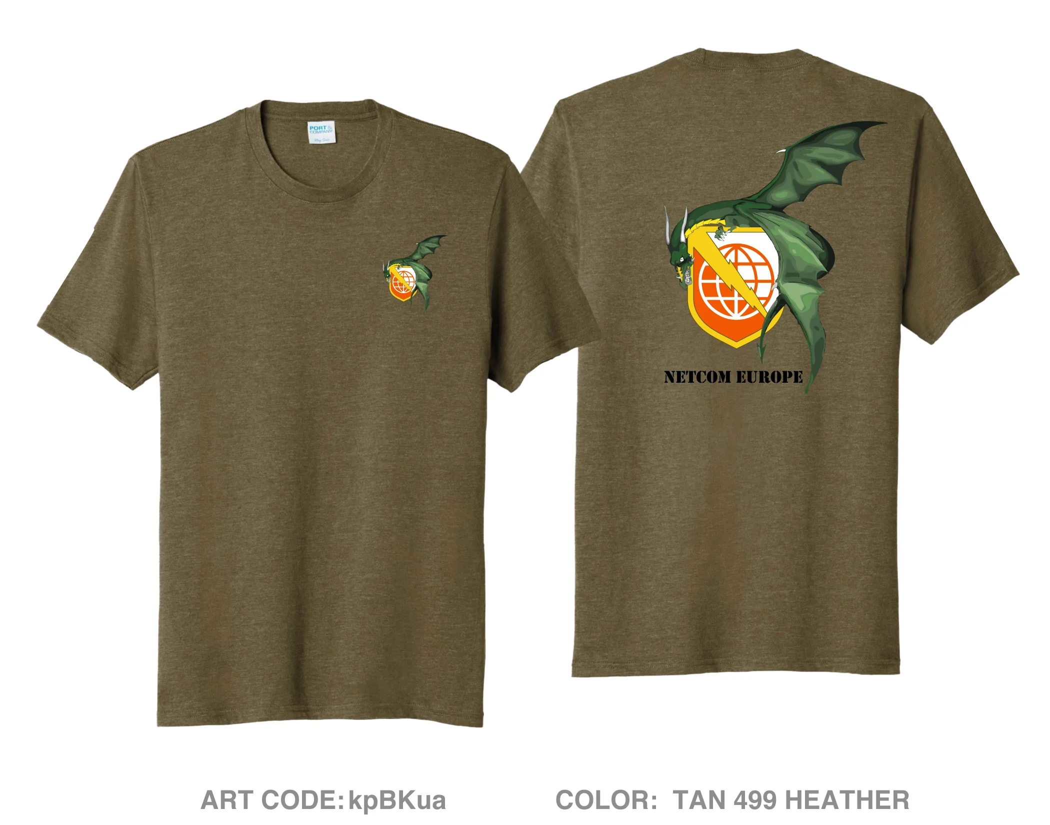 NETWORK ENTERPRISE TECHNOLOGY COMMAND EUROPE FUNDRAISING COLLECTION Comfort Unisex Triblend SS Tee - kpBKua