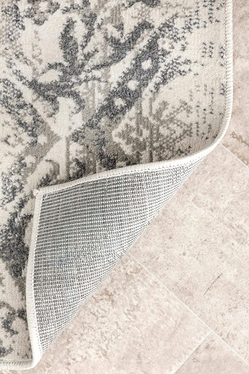 NEW nuLOOM Freja Distressed Area Rug, 4' x 6', Grey! Made in Egypt!