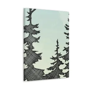NW Trees Canvas Print