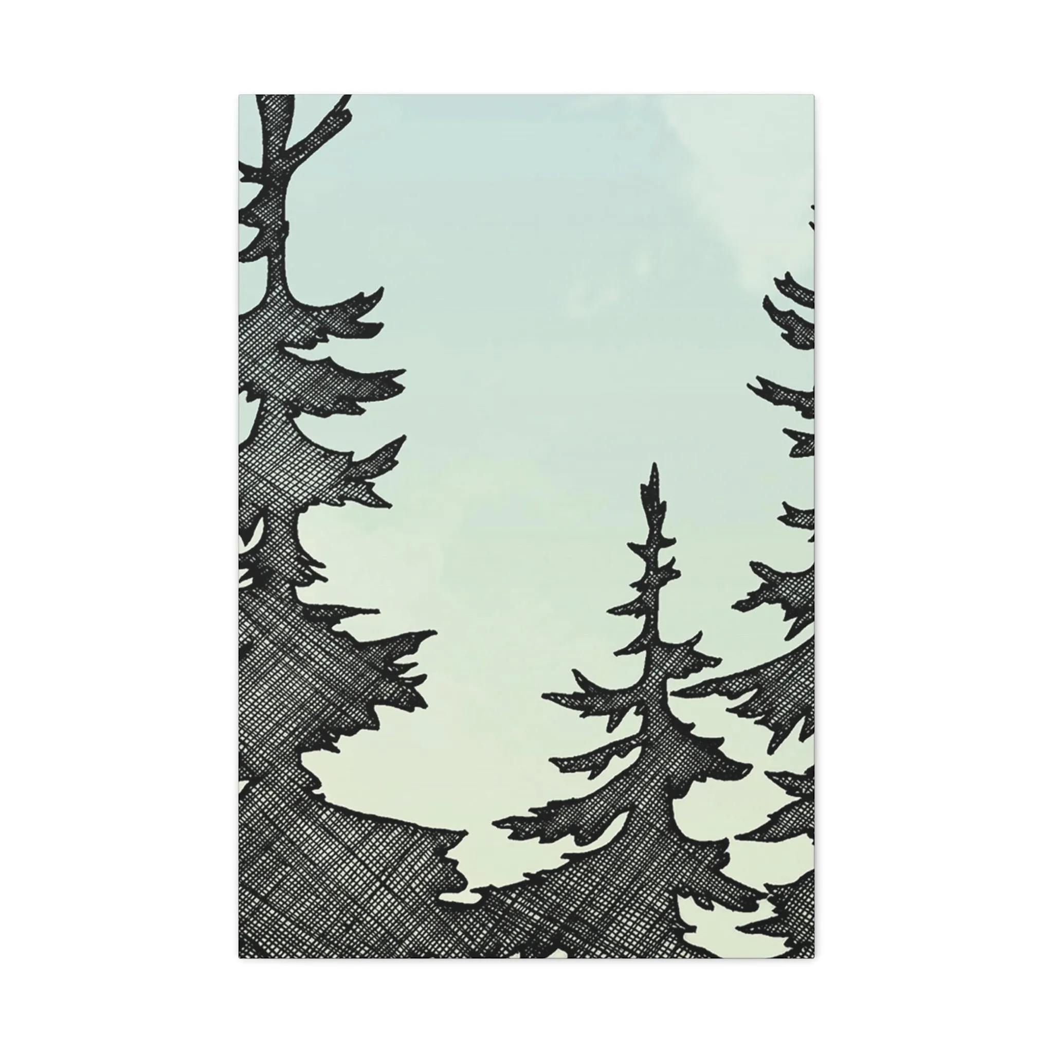 NW Trees Canvas Print