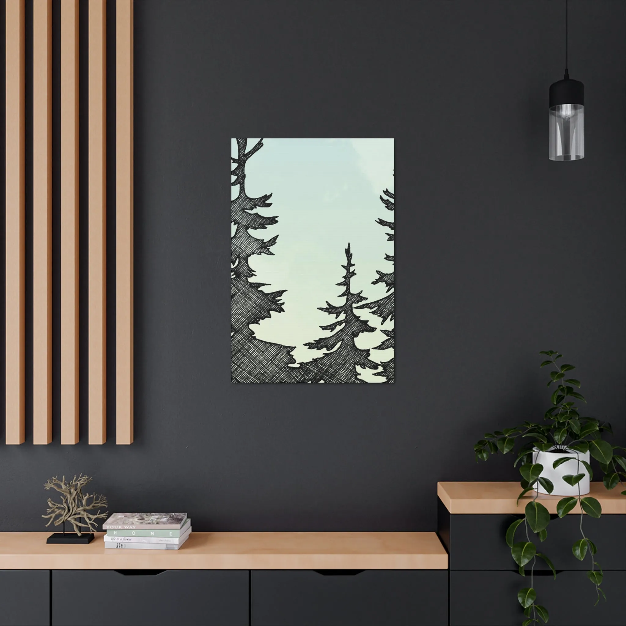 NW Trees Canvas Print